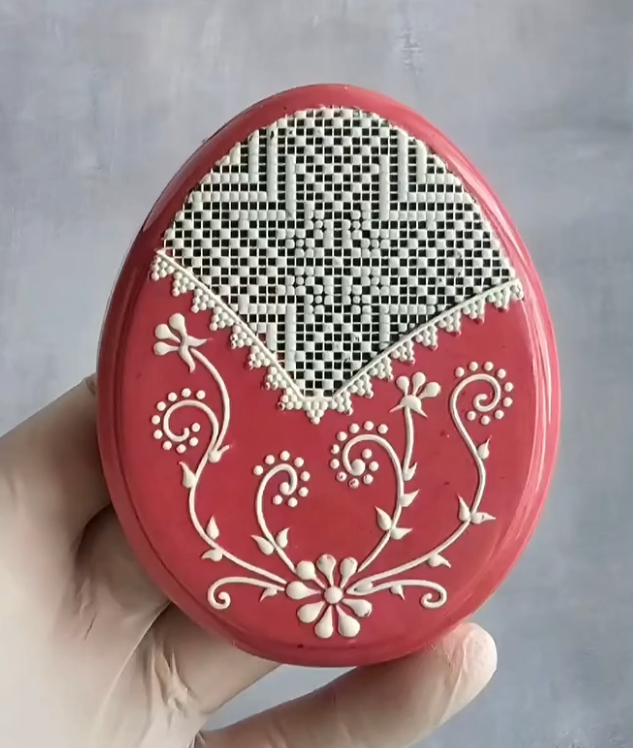 Eggs With Pattern Chocolate Mould No: 857