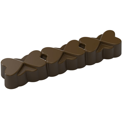 Bar With Hearts Chocolate Mould No: 986