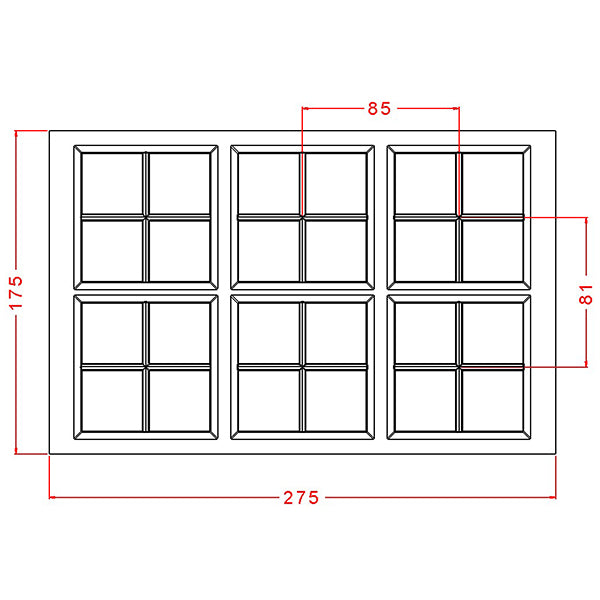 100 g Tablet Dubai Chocolate Mould No: 935