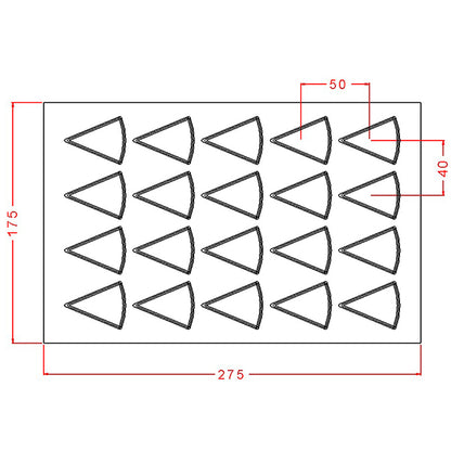 Triangle Slice Praline Chocolate Mould No: 960