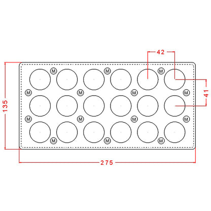 Round Disc Praline Chocolate Mould No: 961