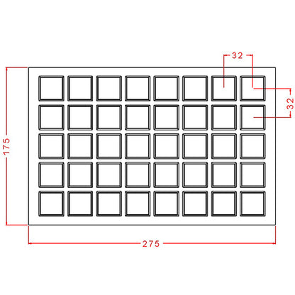 Square Praline Chocolate Mould No: 964