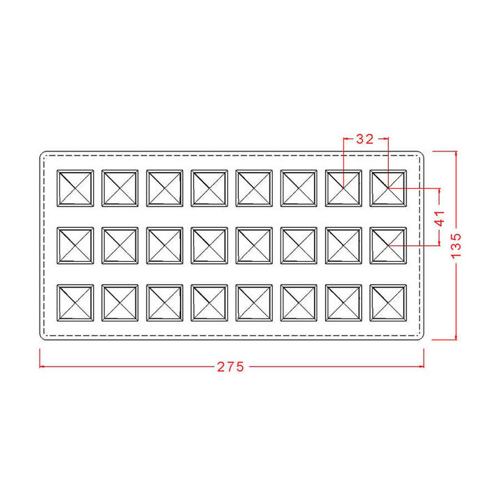 Square Praline with Design No: 255