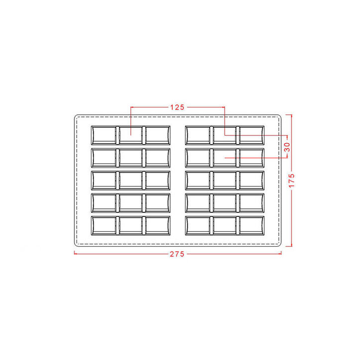 3-Piece Break Up Bar Mould No: 337